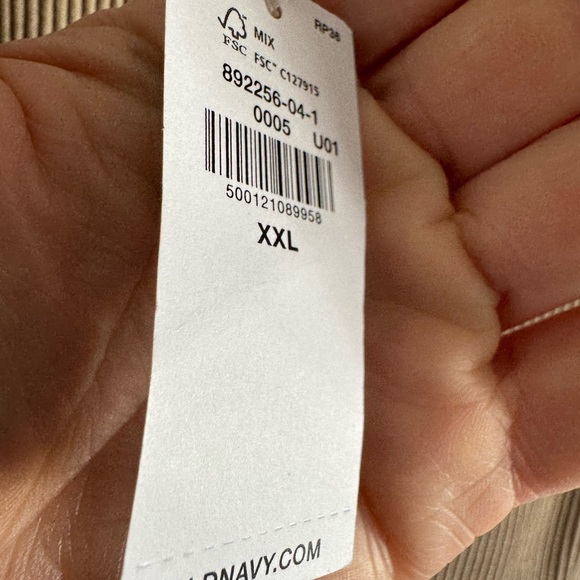 Old Navy Tan Ribbed Short Sleeve Top - Picture 4 of 4